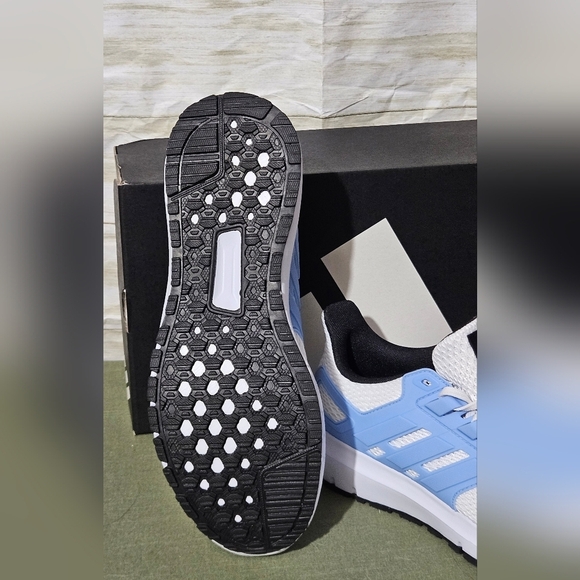 Adidas Womens  Mesh Sneakers in White and Light Blue - Picture 9 of 10